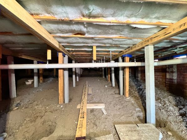 Affordable restumping Geelong installling new concrete stumps to replace damaged timber stumps in North Shore